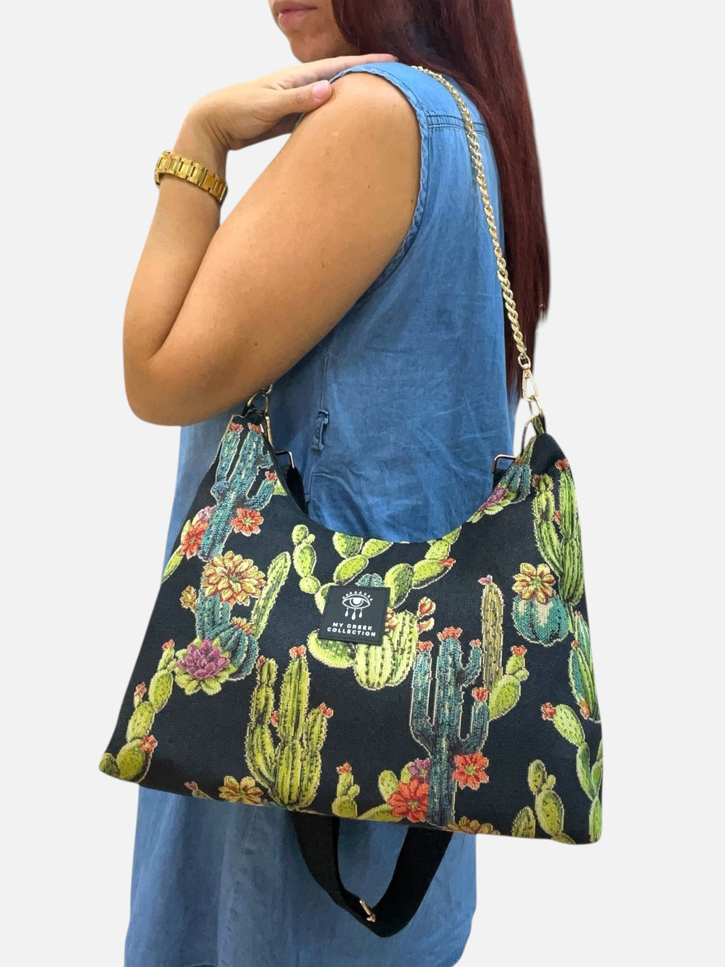 Hecate Large / Cactus hobo bag