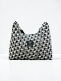 Hecate Large / Pied de poule hobo bag