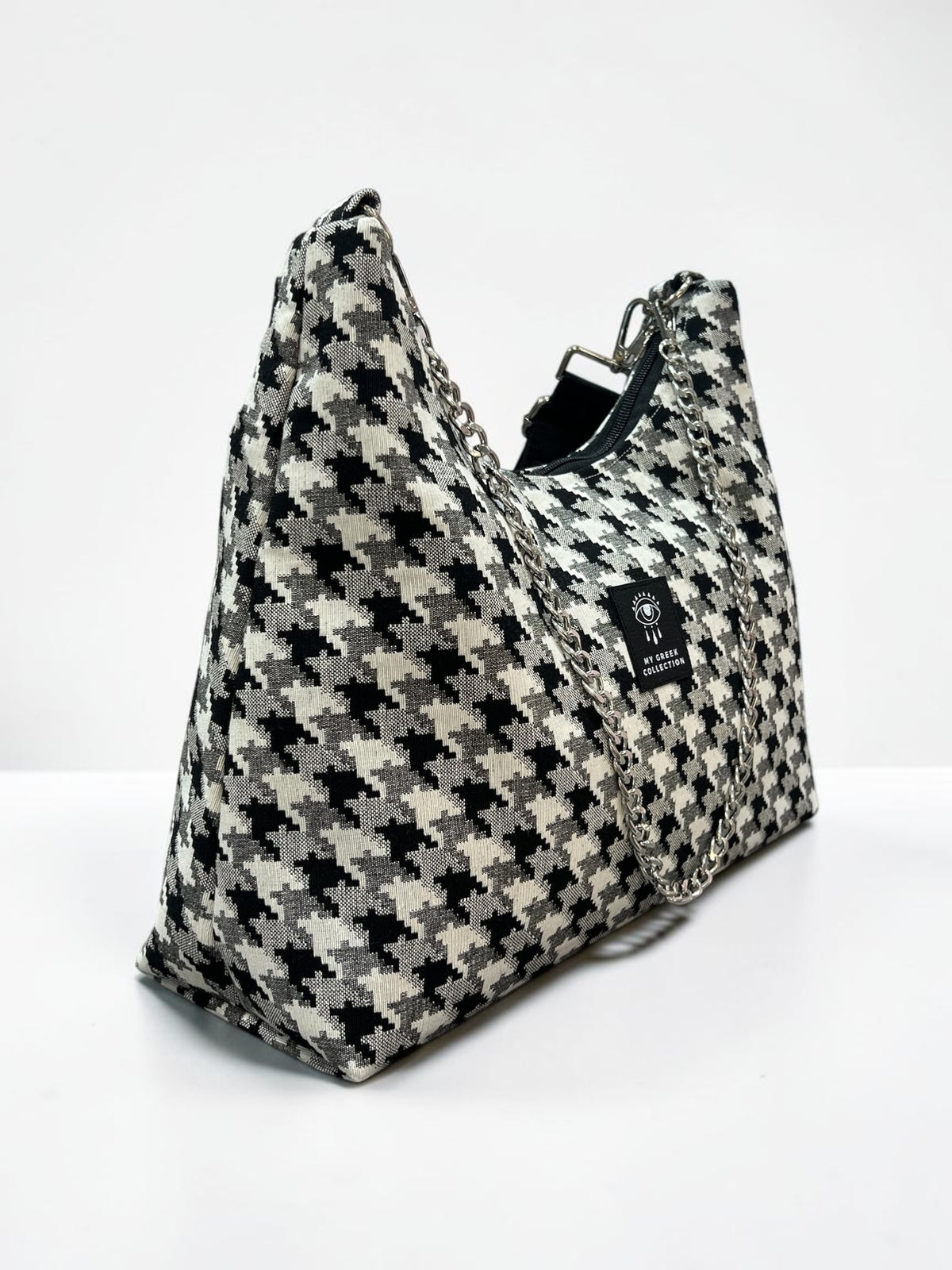 Hecate Large / Pied de poule hobo bag