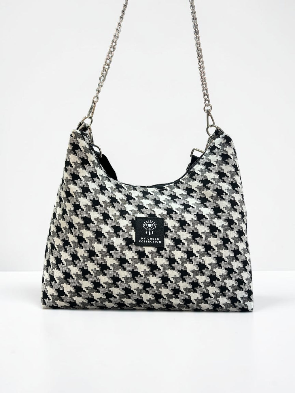 Hecate Large / Pied de poule hobo bag