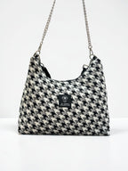 Hecate Large / Pied de poule hobo bag