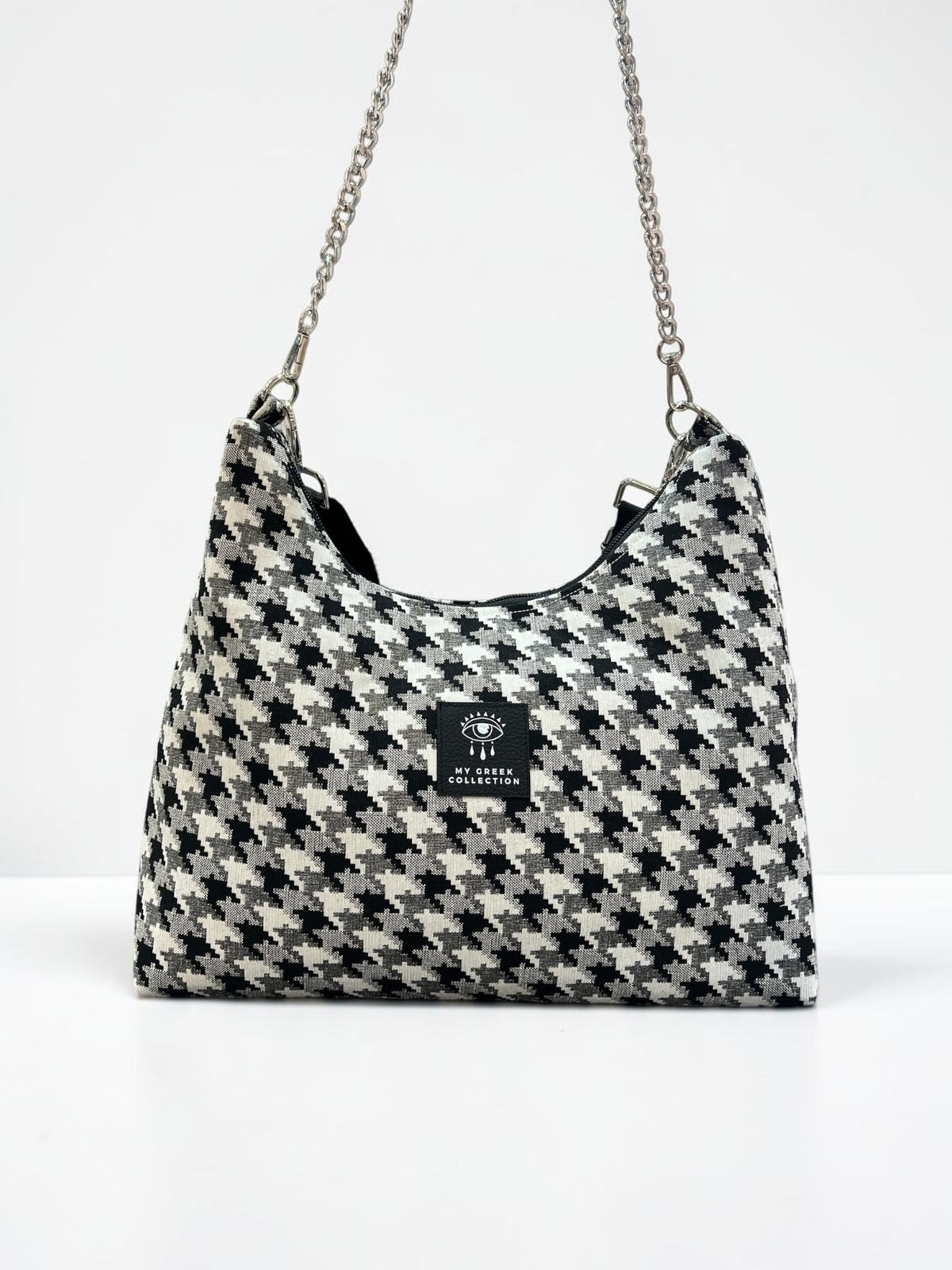 Hecate Large / Pied de poule hobo bag