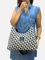 Hecate Large / Pied de poule hobo bag