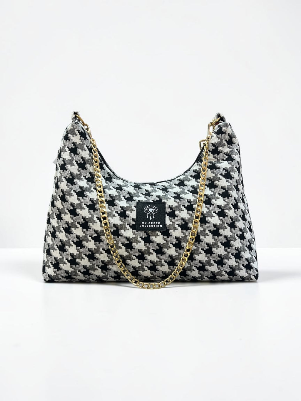 Hecate Medium / Pied de poule hobo bag