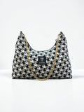 Hecate Medium / Pied de poule hobo bag
