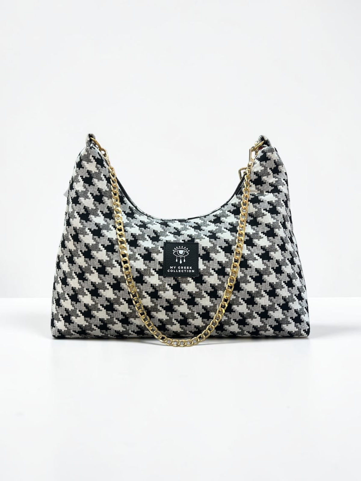 Hecate Medium / Pied de poule hobo bag