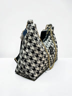 Hecate Medium / Pied de poule hobo bag