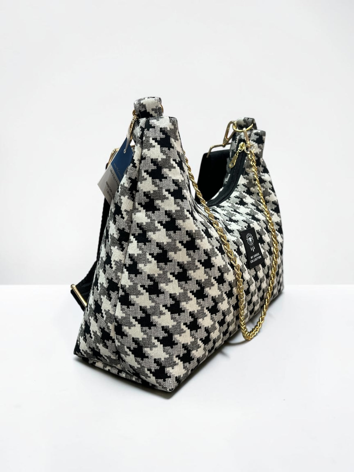 Hecate Medium / Pied de poule hobo bag