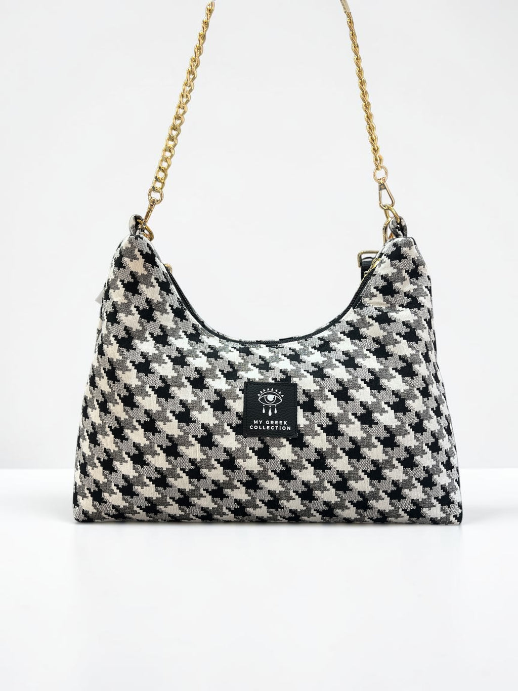 Hecate Medium / Pied de poule hobo bag