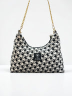 Hecate Medium / Pied de poule hobo bag