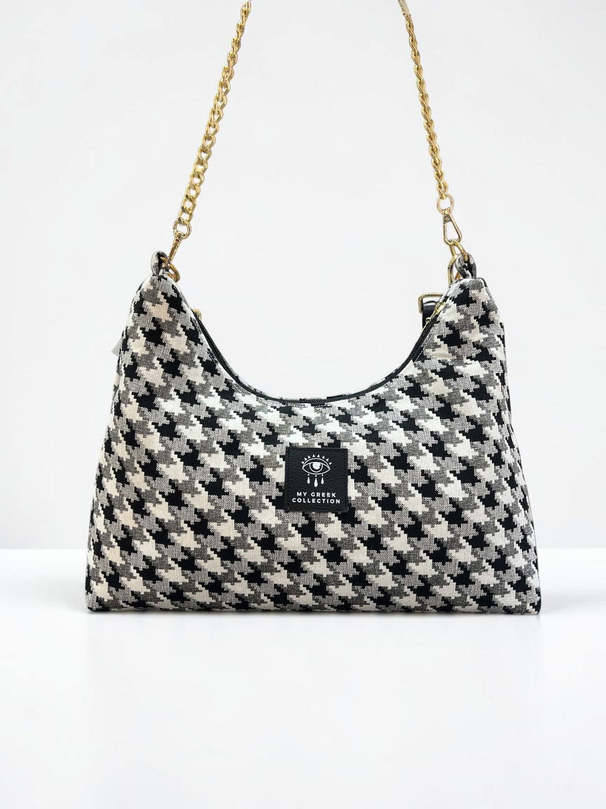 Hecate Medium / Pied de poule hobo bag