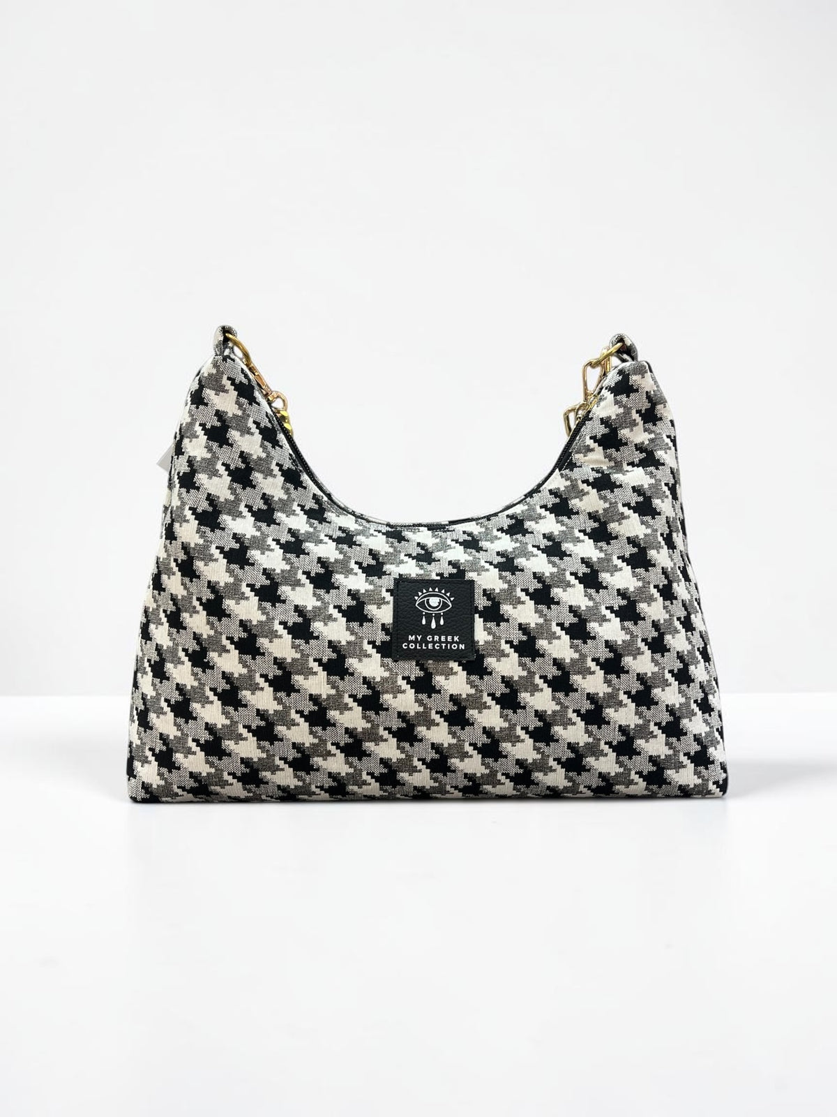 Hecate Medium / Pied de poule hobo bag