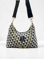 Hecate Medium / Pied de poule hobo bag