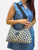 Hecate Medium / Pied de poule hobo bag