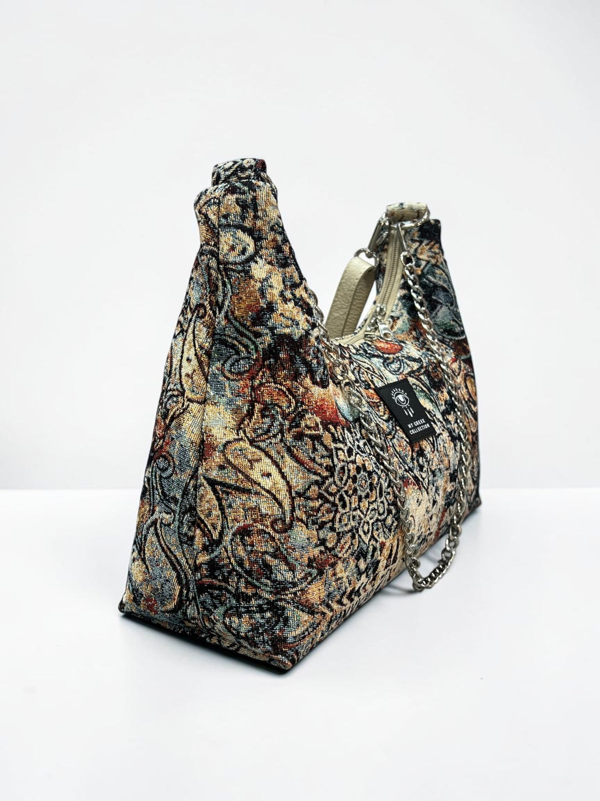 Hecate Medium / Paisley Tapestry hobo bag