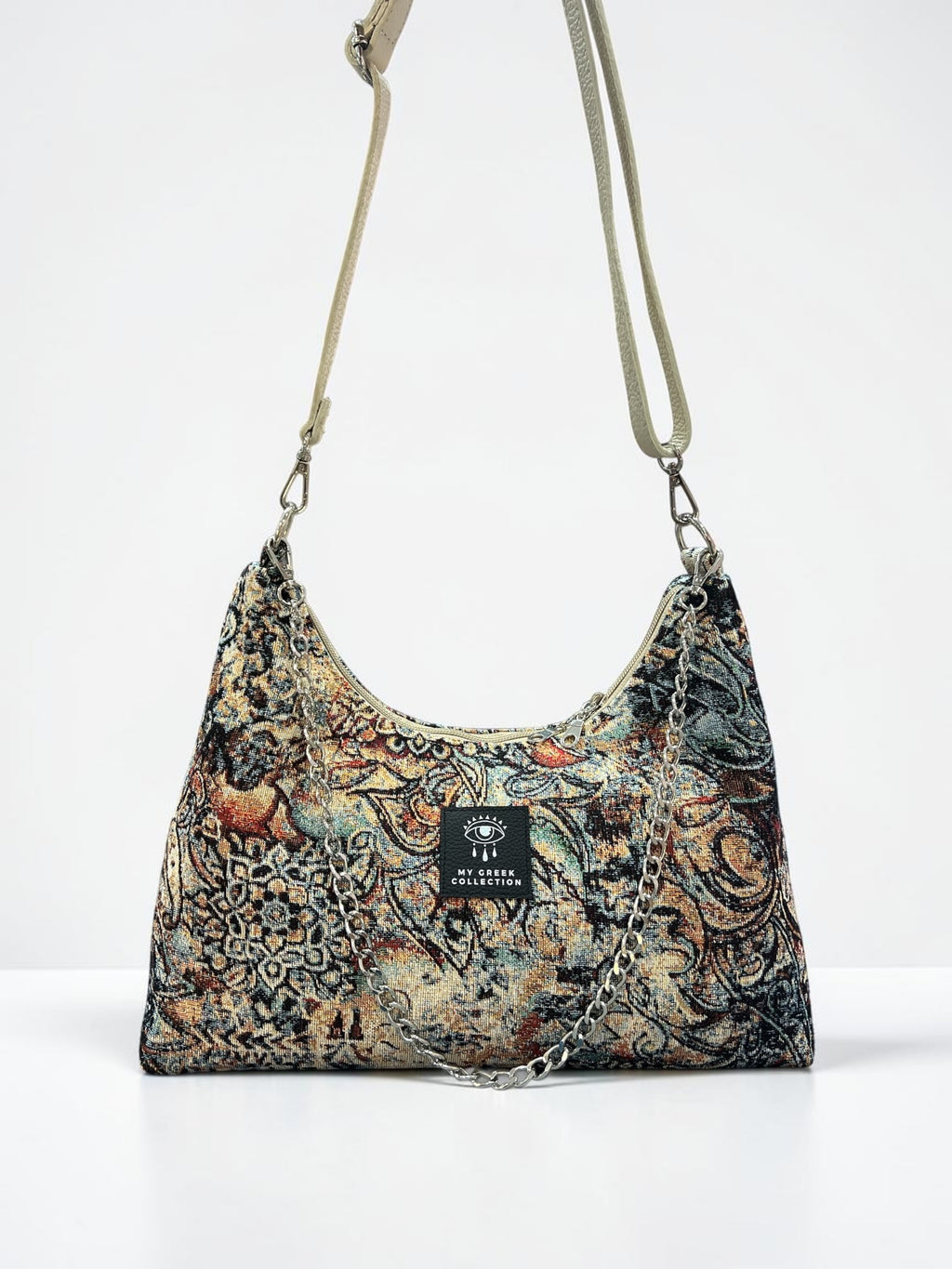 Hecate Medium / Paisley Tapestry hobo bag