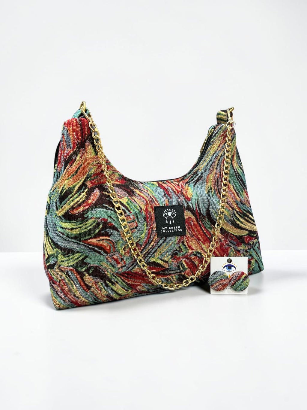Hecate Medium / Color swirl hobo bag