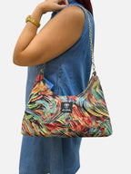 Hecate Medium / Color swirl hobo bag