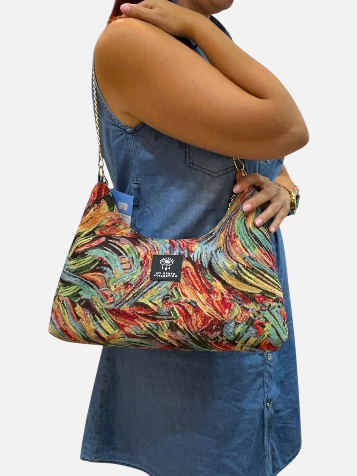 Hecate Medium / Color swirl hobo bag
