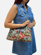 Hecate Medium / Color swirl hobo bag