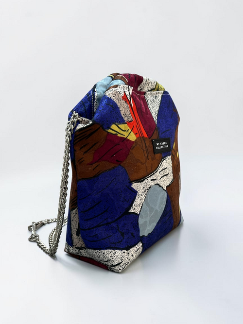 Abstract Multicolor Small frame bag