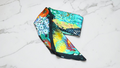Μαντήλι μεταξωτό πράσινο πολύχρωμο