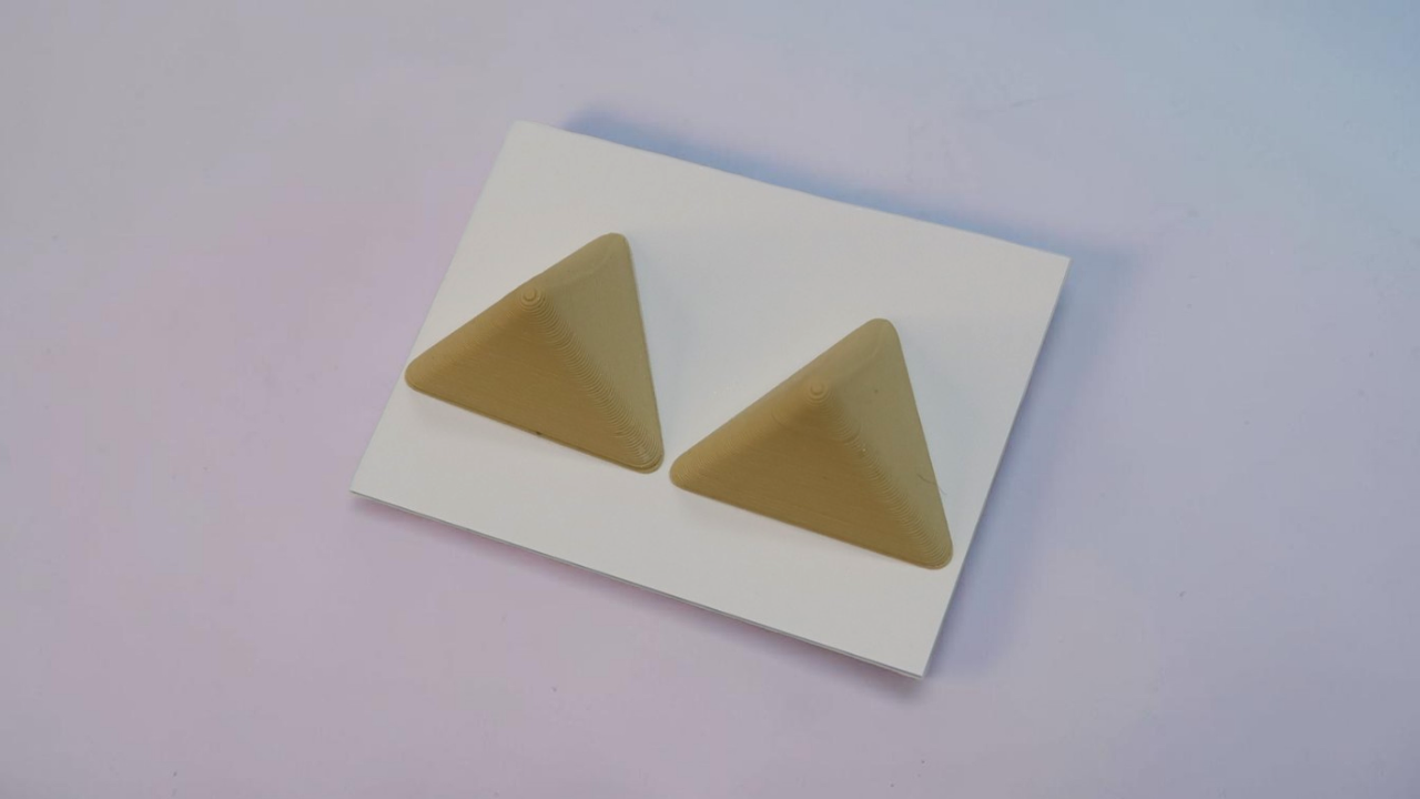 Σκουλαρίκια με 3D εκτύπωση πυραμίδα