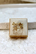 Δαχτυλίδι σε χρυσό χρώμα και στρας