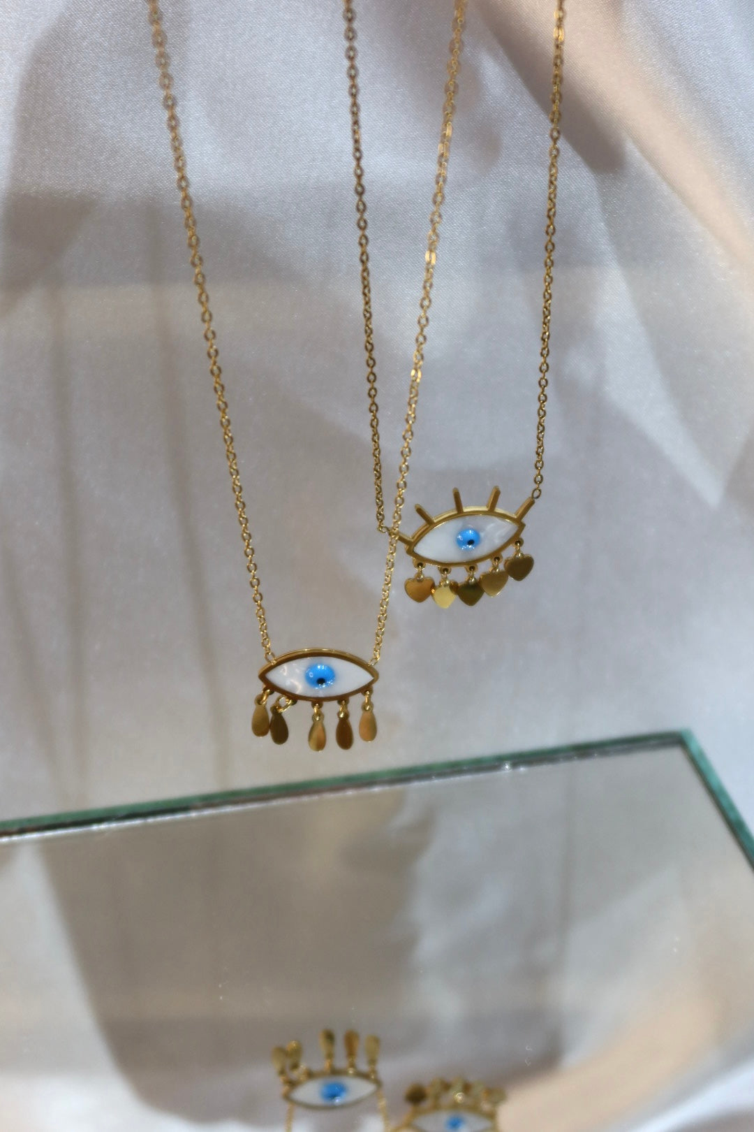 Κολιέ σε χρυσό χρώμα ματάκι δάκρυ