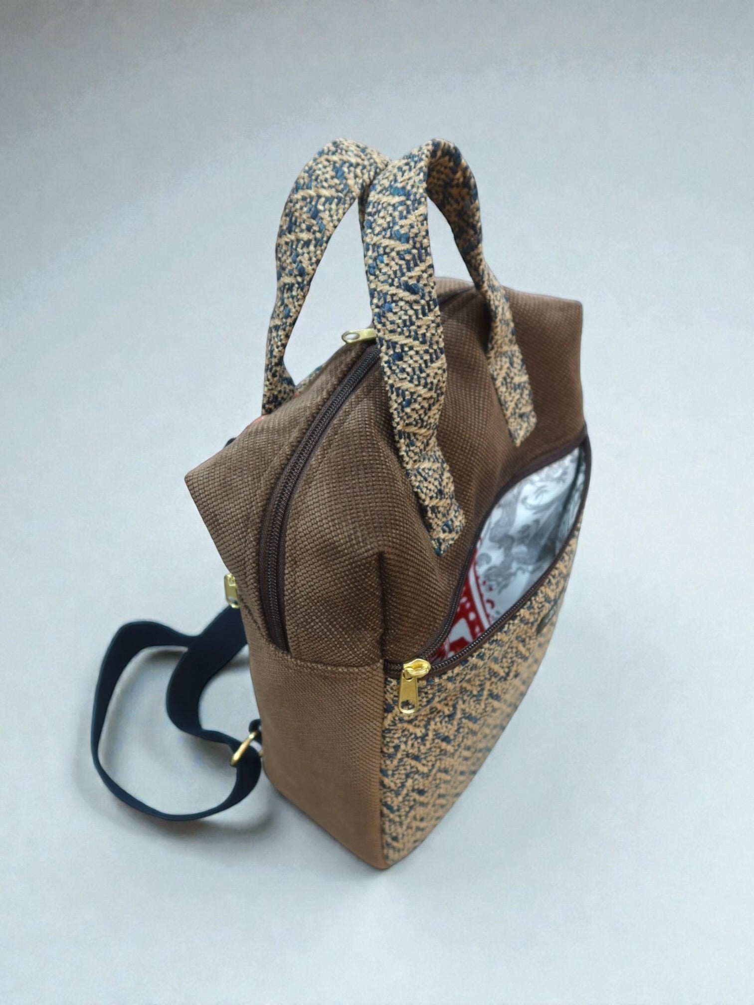 Evdokia / Coffee brown backpack