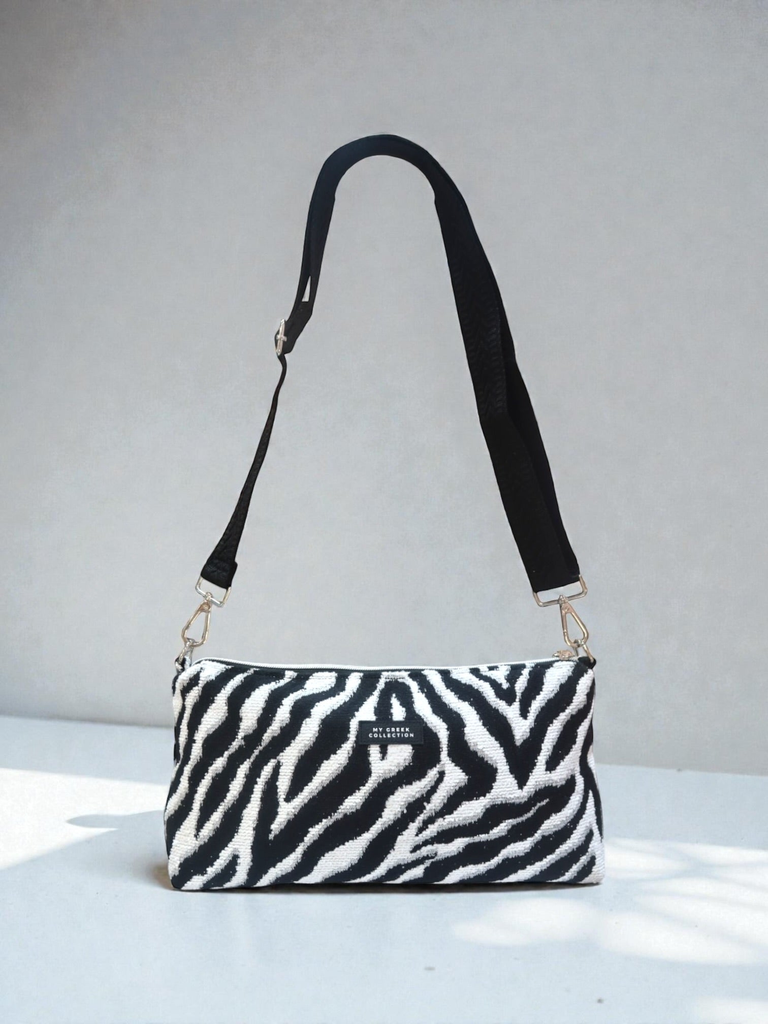 Kallia / Zebra medium baguette bag