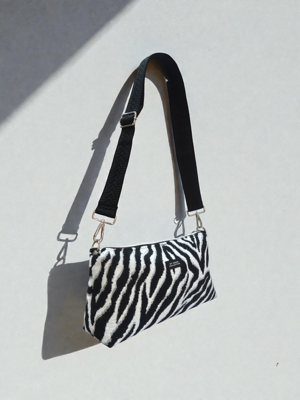 Kallia / Zebra medium baguette bag