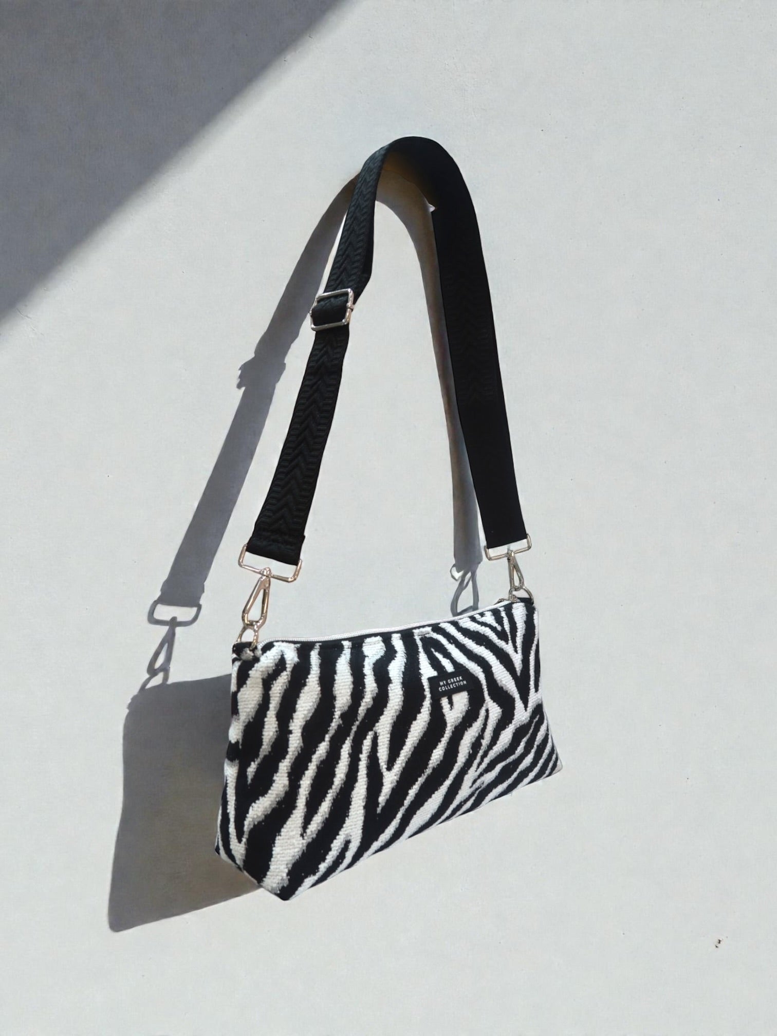 Kallia / Zebra medium baguette bag