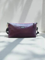 Kallia / reversible baguette bag blue with stars and purple