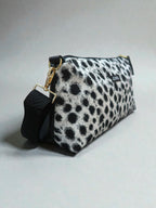 Kallia / abstract animal print baguette bag