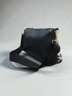 Kallia / abstract animal print baguette bag