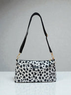Kallia / abstract animal print baguette bag