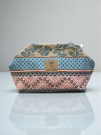 Thalia / Medium frame bag blue pink