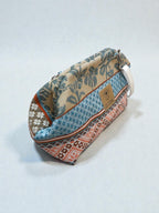 Thalia / Medium frame bag blue pink