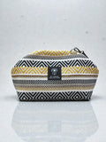 Thalia / Medium frame bag yellow geometric design