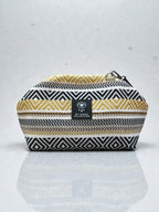 Thalia / Medium frame bag yellow geometric design
