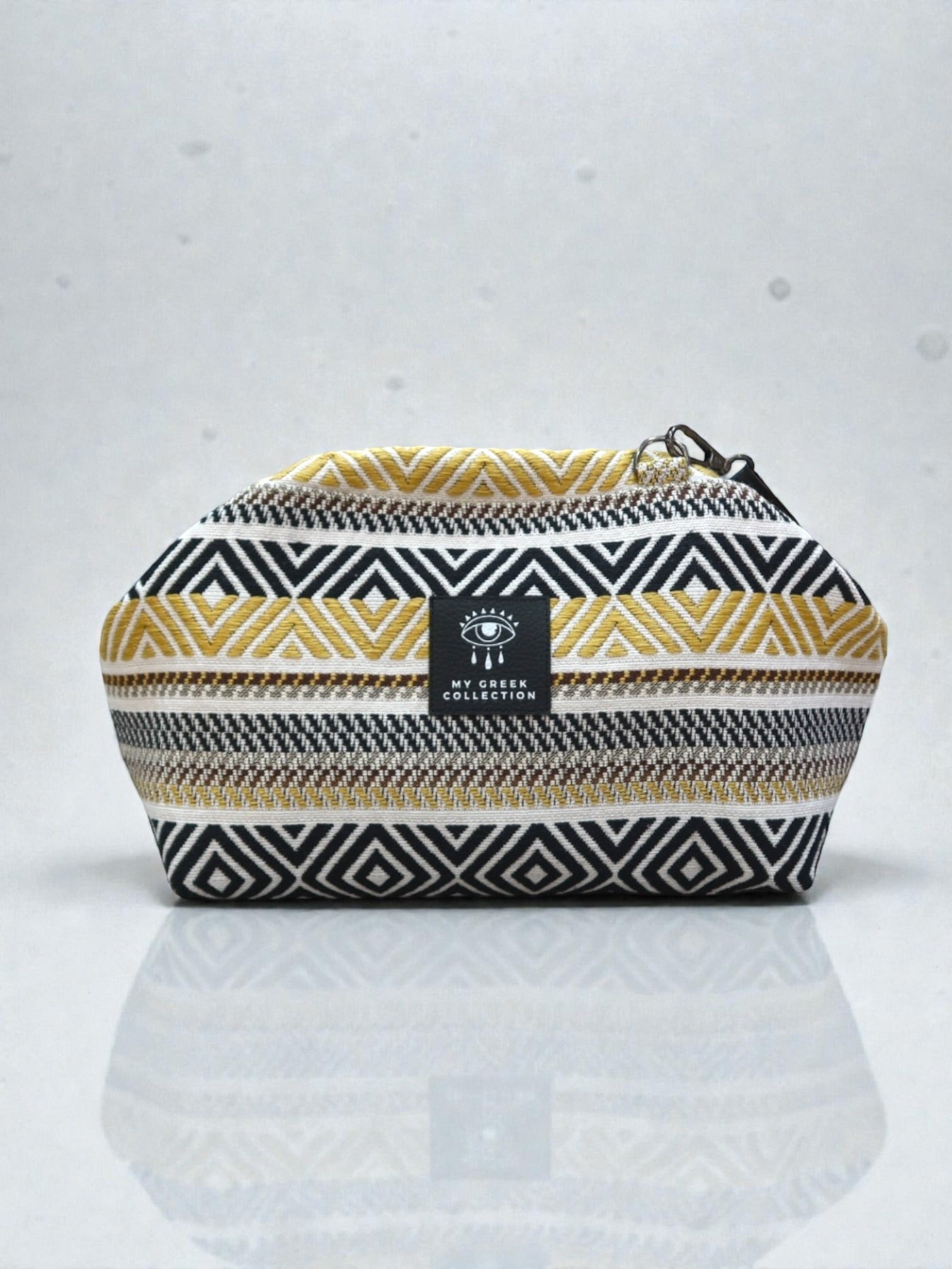 Thalia / Medium frame bag yellow geometric design