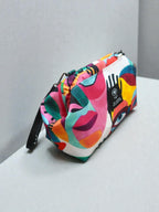Thalia / Medium frame bag pink multicolor eye