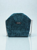 Fedra / small clutch blue green