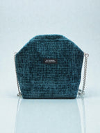 Fedra / small clutch blue green