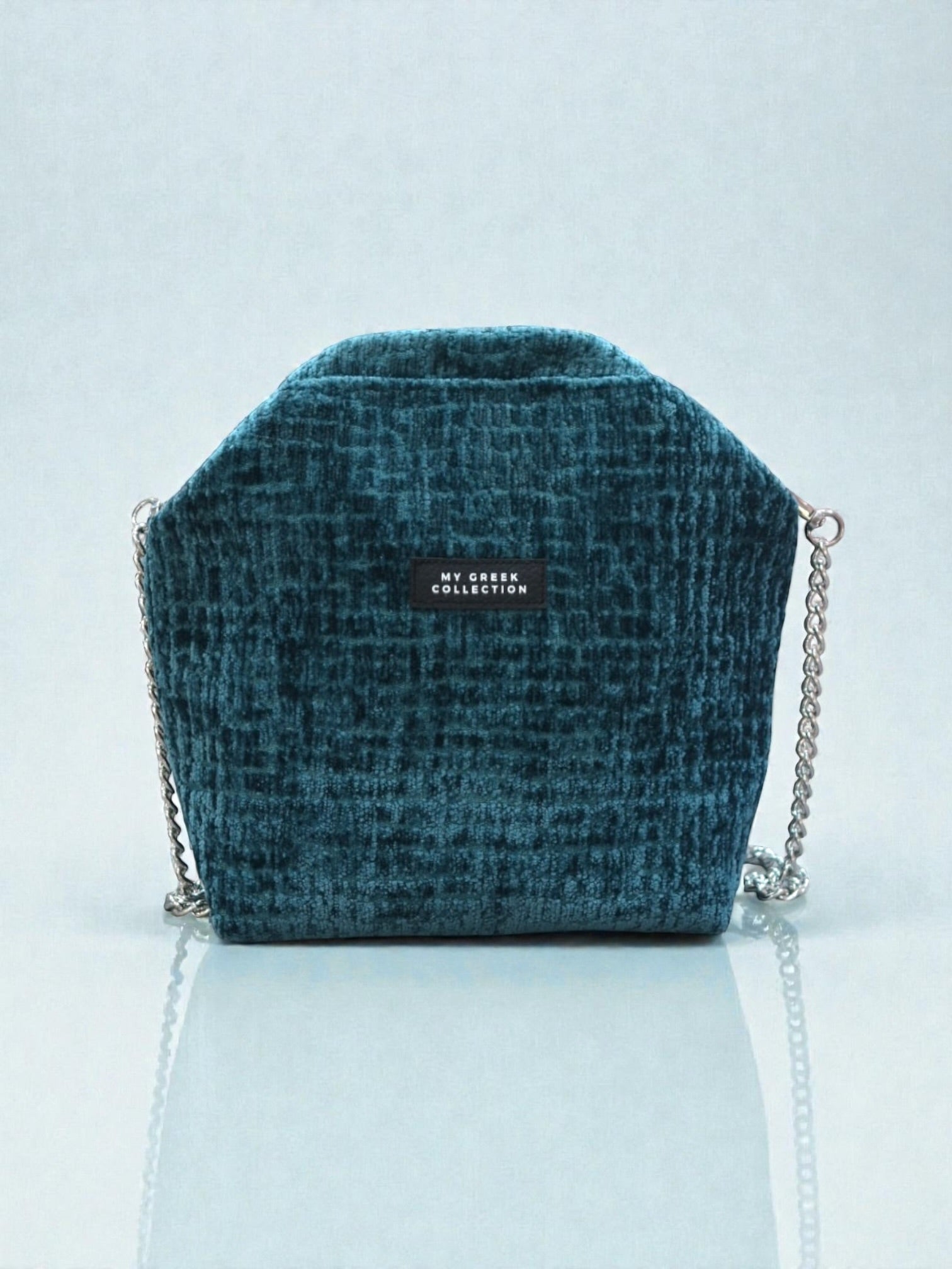 Fedra / small clutch blue green