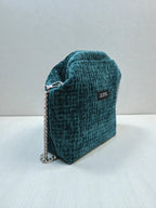 Fedra / small clutch blue green