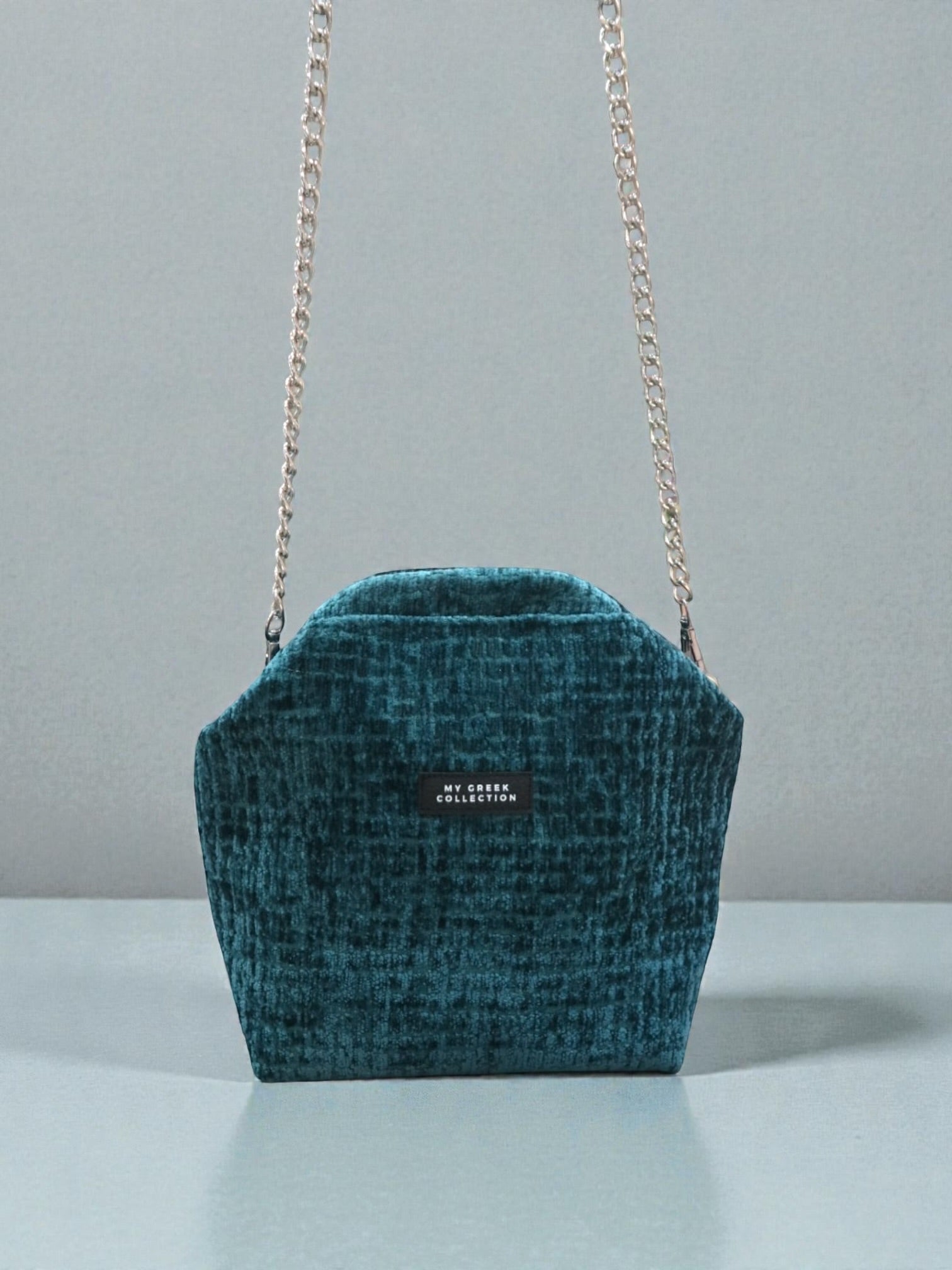 Fedra / small clutch blue green