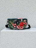 Hera / Floral Embroidered large Belt Bag