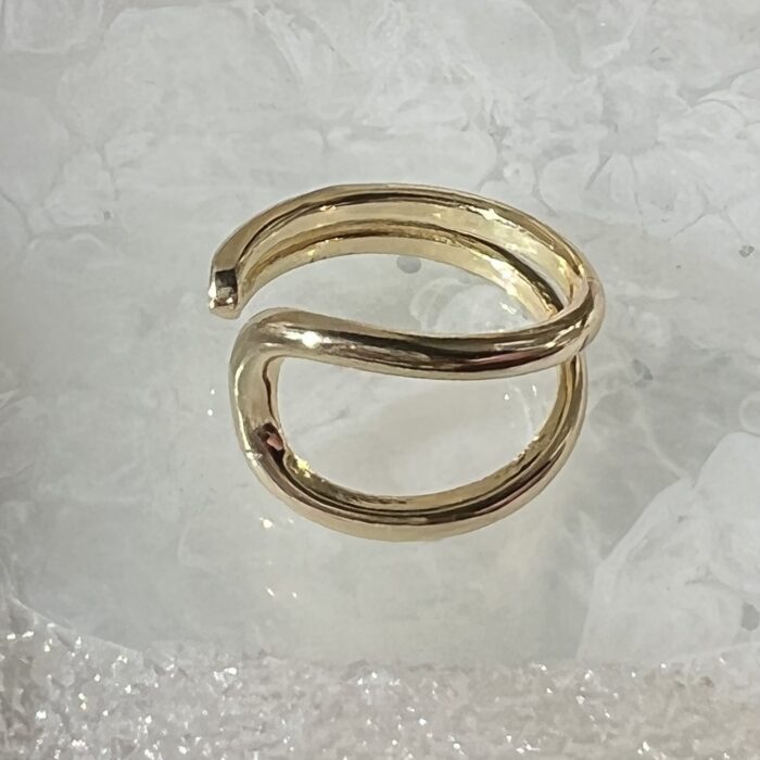 gold steilness steel ring
